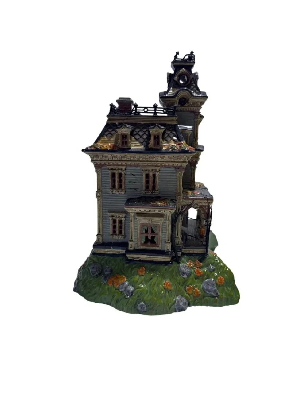Department 56 Halloween Tricks Or Treats Haunted House Candy Bowl Collectible De